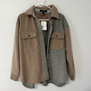 Brown and Grey Shacket